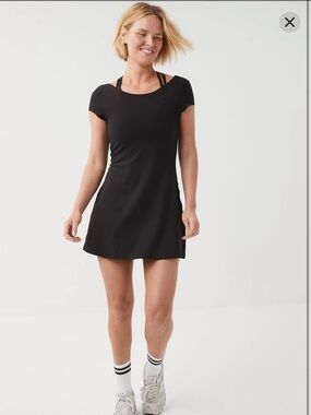 aerie | Dresses | Offline By Aerie Tiebreaker Pleated Dress In Black |  Poshmark